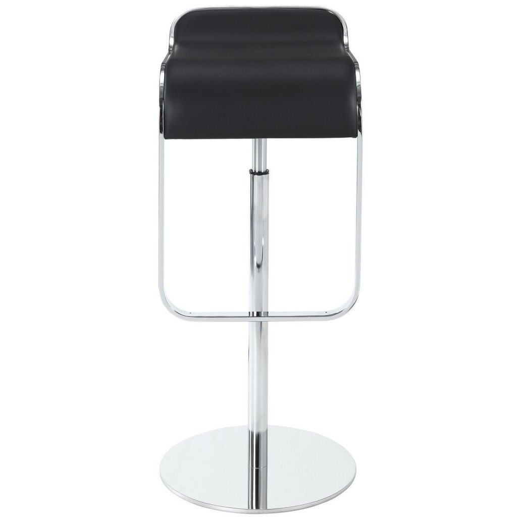 Барный стул LEM Style Piston Stool черная кожа
