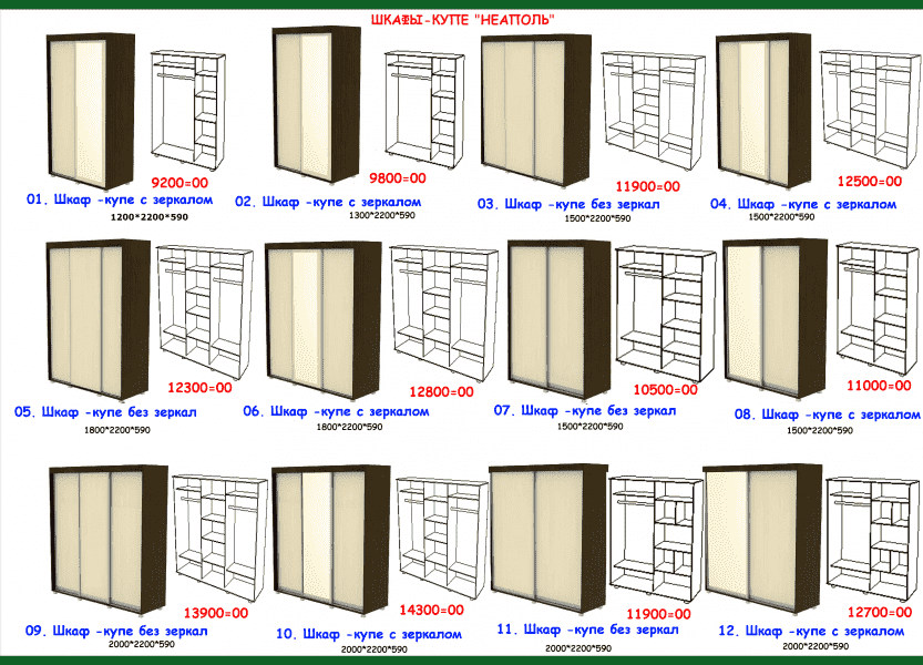 шкаф-купе неаполь в Ставрополе