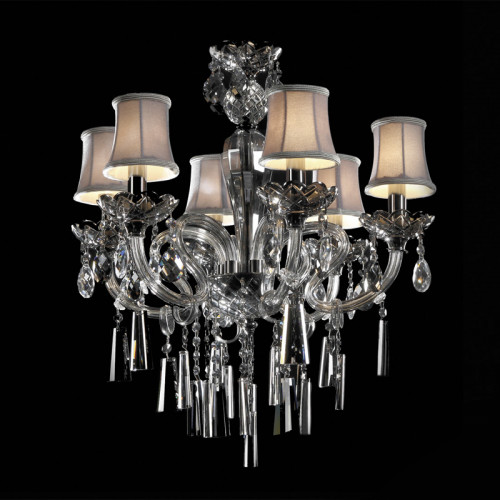 люстра md102743-6a от illuminati прозрачная/бежевая/ хром в Ставрополе