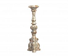 подсвечник фигурный бежевый состаренный на 1 свечу antique blue, 49,5 см в Ставрополе