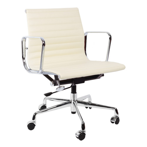 кресло eames style кремовая кожа в Ставрополе