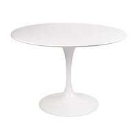 стол eero saarinen style tulip table mdf d100 глянцевый белый в Ставрополе