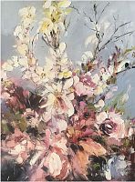 картина маслом красивые цветы 90*120 см. в Ставрополе