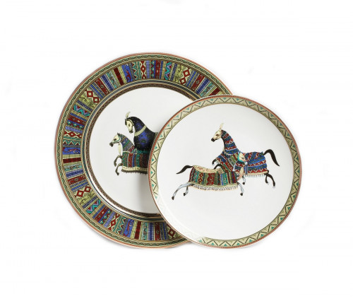 комплект тарелок antique (темная) в Ставрополе