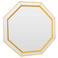 зеркало венецианское восьмиугольное желтое yellow octagon в Ставрополе