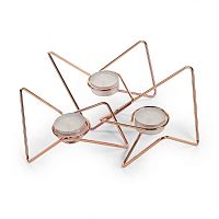 набор подсвечников медных металлических для чайных свечей tri-angular loop, 7 см, 3 штуки в Ставрополе