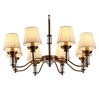 люстра walters 8 от delight collection прозрачная/бежевая/латунь в Ставрополе