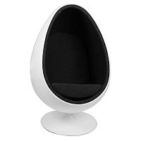 кресло ovalia egg черное в Ставрополе