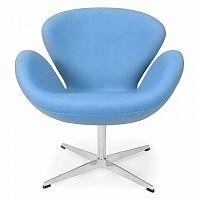 кресло swan chair голубое в Ставрополе