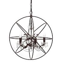люстра foucault's orb crystal (60*55*50) коричневая в Ставрополе