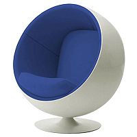 детское кресло eero ball chair бело-синее в Ставрополе