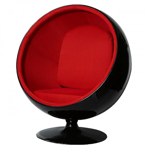 кресло eero ball chair черно-красное в Ставрополе