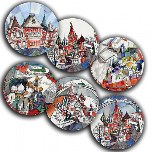 сет тарелки московия dream (6 шт.) в Ставрополе