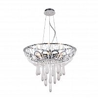 подвесная люстра crystal lux dorotea sp5 d450 chrome прозрачная в Ставрополе