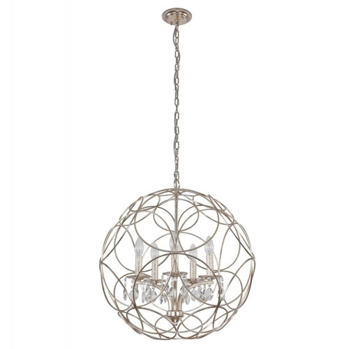 подвесная люстра crystal lux aria sp5 silver в Ставрополе