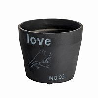 цветочный горшок love чёрный в Ставрополе