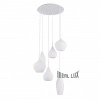 подвесная люстра ideal lux soft sp6 bianco в Ставрополе