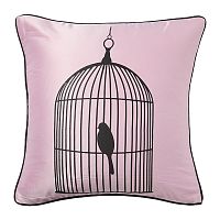 подушка с птичкой в клетке birdie in a cage pink в Ставрополе