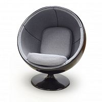 кресло ball chair черно-серое в Ставрополе