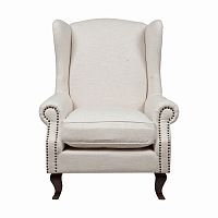 кресло collins wingback chair кремовая ткань в Ставрополе