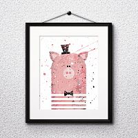 постер pig а4 в Ставрополе