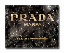 постер prada mafia на чёрном в золотом a4 в Ставрополе