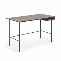 стол mahon desk ореховый шпон, mdf матовый графит в Ставрополе