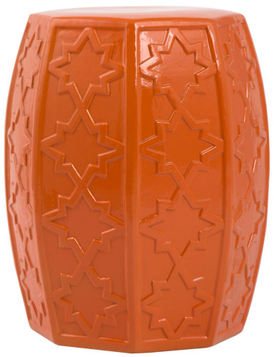 керамический столик-табурет garden stool оранжевый в Ставрополе