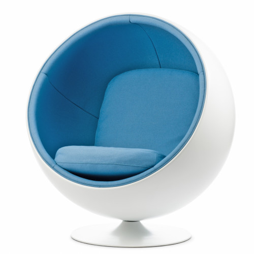 кресло ball chair бело-синее в Ставрополе