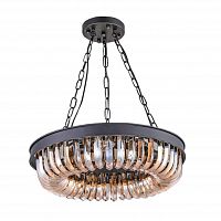 люстра terra black amber d50 черная, стекло янтарного цвета в Ставрополе