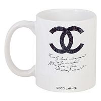 кружка с рисунком drink champagne. coco chanel в Ставрополе