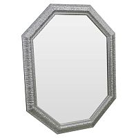 зеркало серебряное восьмиугольное вытянутое с декором silver luxury в Ставрополе