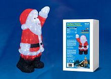 фигурка светодиодная «дед мороз» 38х24x60см (ul-00002332) uld-m3860-120/sta white ip20 xmasman в Ставрополе