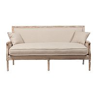 диван auguste salon bench with burlap прямой бежевый в Ставрополе