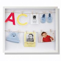 панно с зажимами для 12 фотографий clothesline белое в Ставрополе