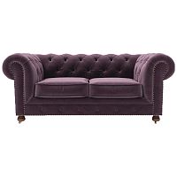 диван chesterfield lux двухместный прямой фиолетовый в Ставрополе