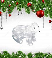 фигурка светодиодная «белый медведь-4» 25x31см (11037) uld-m3125-040/sta в Ставрополе