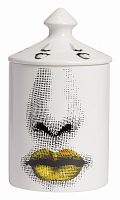 подсвечник белый с крышкой пьеро форназетти желтые губы bacio candle yellow, 33 см в Ставрополе