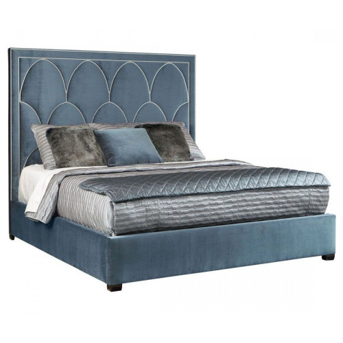 кровать двуспальная 180х200 голубая petals queen в Ставрополе