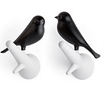 вешалки настенные sparrow 2 шт. белые-черные в Ставрополе