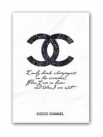 постер drink champagne. coco chanel а3 в Ставрополе