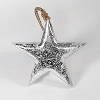 игрушка на елку звезда серебряная snow star, 15х15х2,5 см в Ставрополе