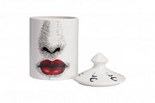 подсвечник белый с крышкой желтые губы пьеро форназетти bacio candle red, 33 см в Ставрополе