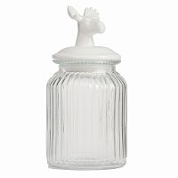 декоративная банка с крышкой deer средняя в Ставрополе