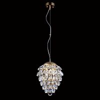 подвесной светильник crystal lux charme sp3+3 led gold/transparent в Ставрополе