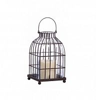 подсвечник-фонарь металлический клетка bird in cage ii, 22 см в Ставрополе