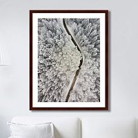 картина: winter road view в Ставрополе