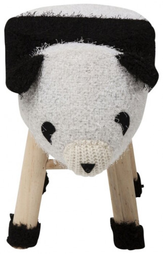 kare design пуф panda, коллекция "панда" 40*35*27, полиэстер, полиуретан, сосна, белый в Ставрополе