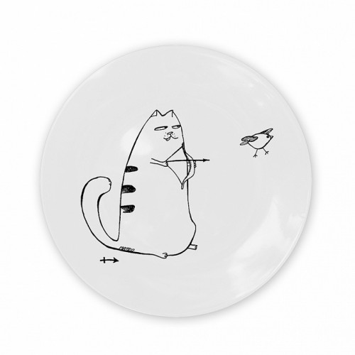 тарелка кот-стрелец в Ставрополе