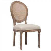 стул vintage french round cane back кремовый лён в Ставрополе